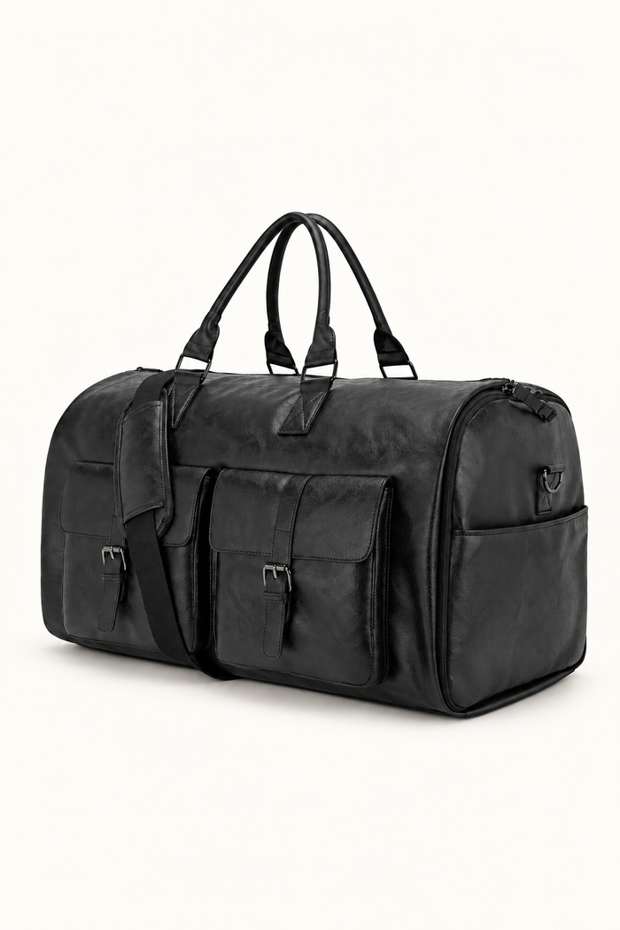 Men's Convertible Garment Duffle Bag - Black