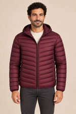 Men’s Lightweight Hooded Down Puffer Jacket