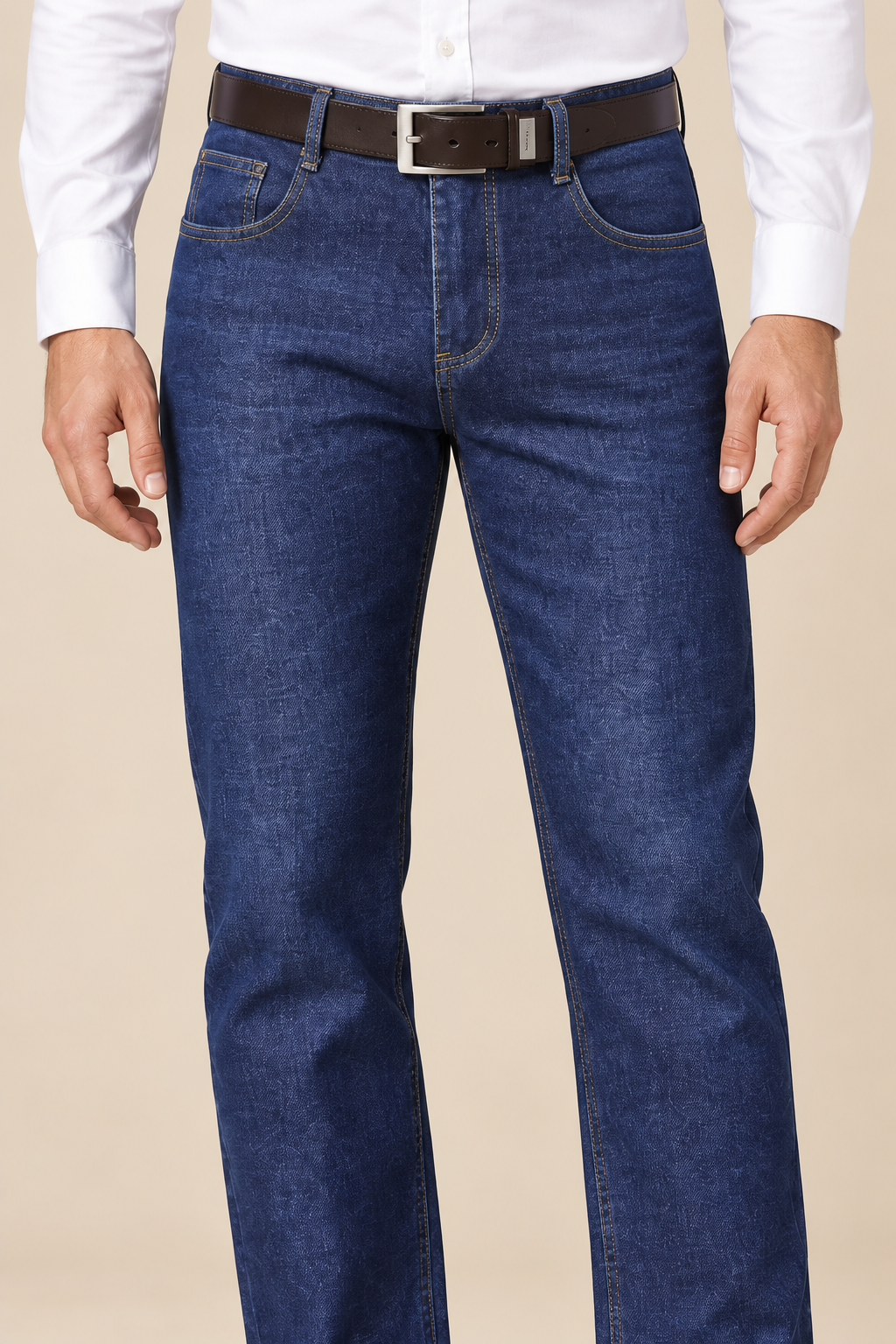 Men’s Mid-Rise Straight-Leg Jeans