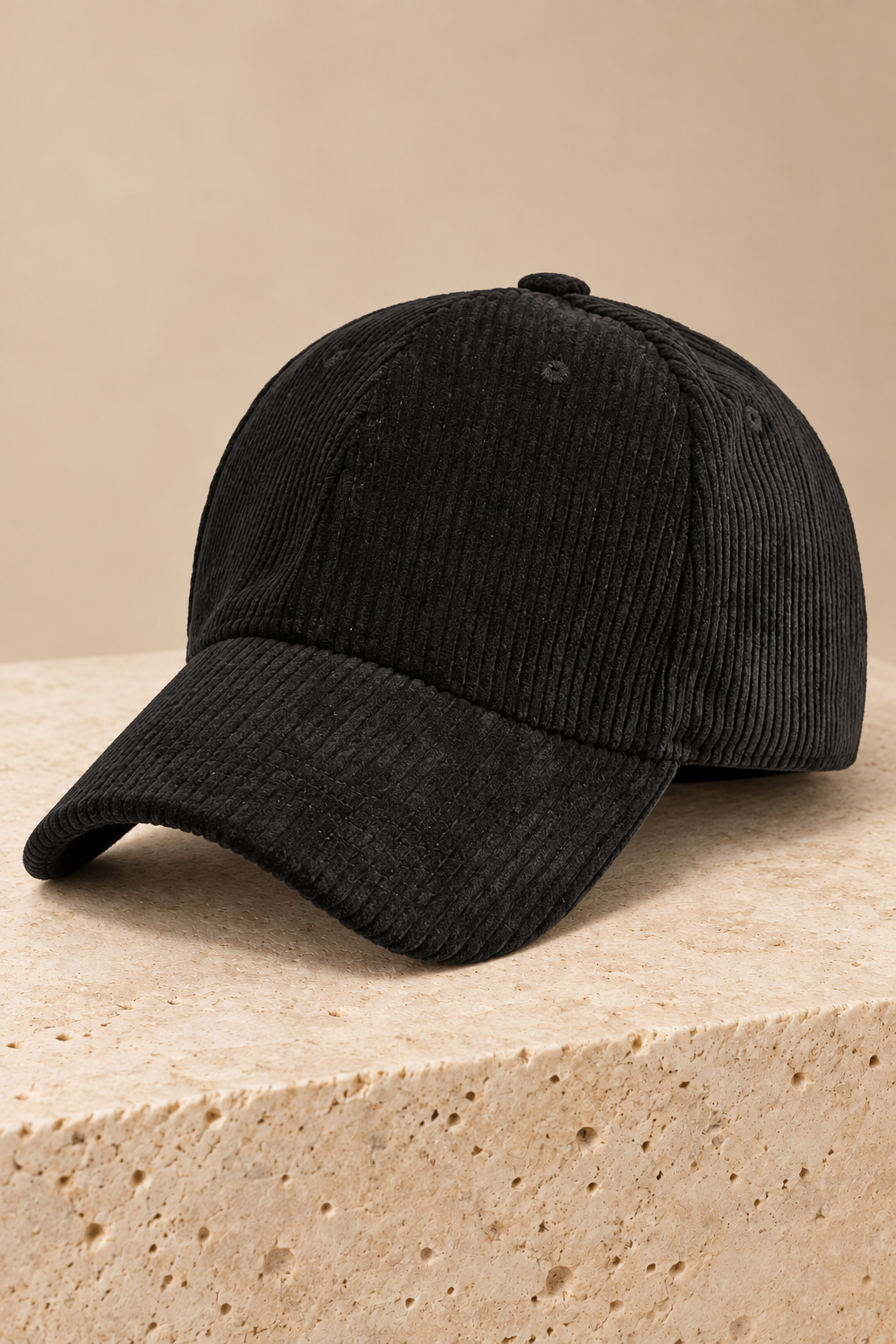 Men’s Cotton Corduroy Baseball Cap with Curved Brim