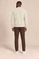 Men’s 100% Cashmere Knitted Cardigan with Turn-Down Collar