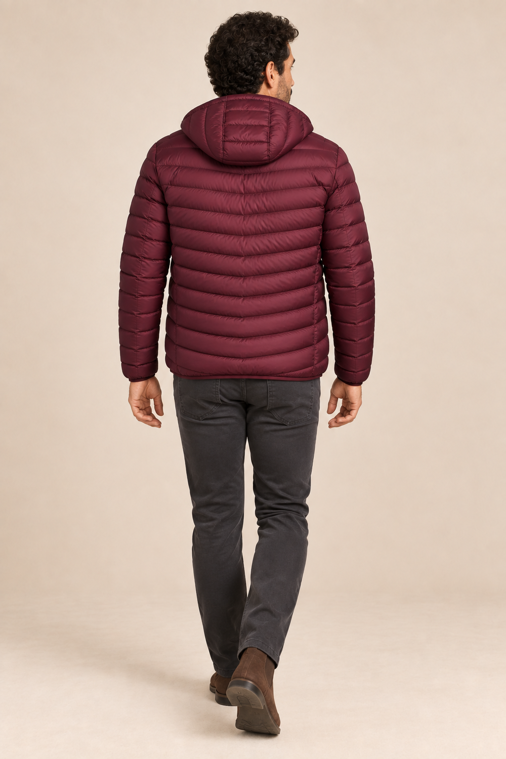 Men’s Lightweight Hooded Down Puffer Jacket