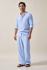 Men's Co-ord Set with Long Sleeve Shirt and Straight Leg Trousers