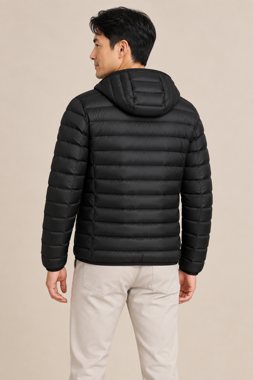 Men’s Lightweight Hooded Down Puffer Jacket