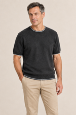 Men’s 100% Pure Wool Short-Sleeve Crew-Neck Jumper