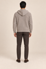 Men’s 100% Cashmere Full-Zip Knitted Hoodie