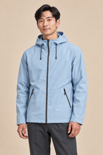 Men’s Hooded Softshell Jacket with Zip Pockets
