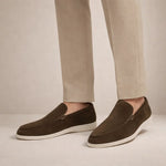 Men's Slip On Loafers with Contrast Sole