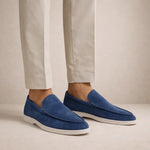 Men's Slip On Loafers with Contrast Sole