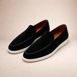 Men's Slip On Loafers with Contrast Sole