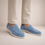 Men's Slip On Loafers with Contrast Sole
