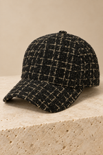 Men’s Textured Baseball Cap with Curved Brim