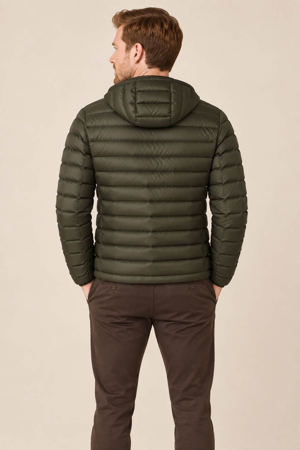 Men’s Lightweight Hooded Down Puffer Jacket