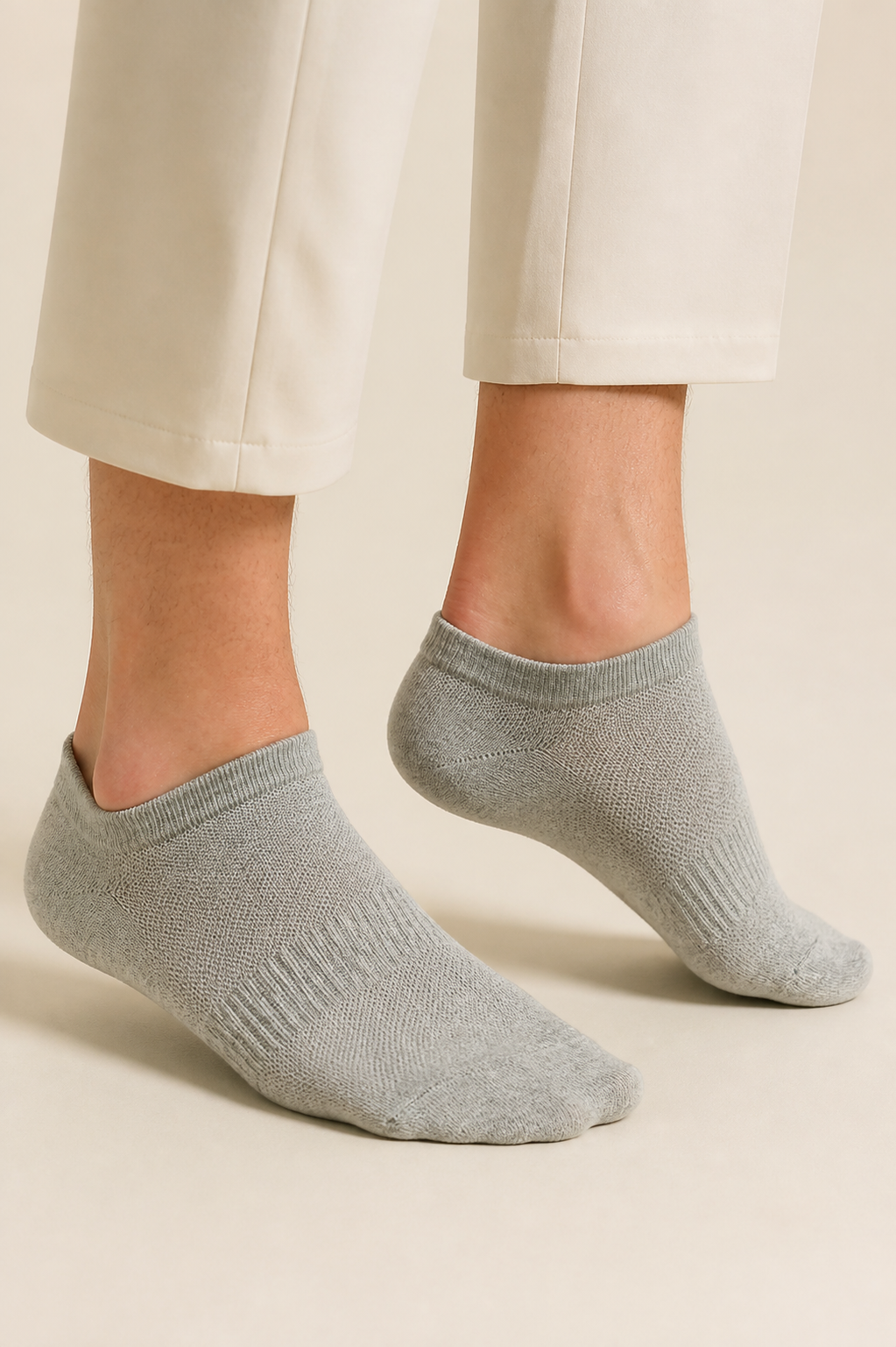 Men's Trainer Socks with Mesh Knit - 6 Pairs
