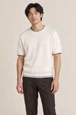 Men’s 100% Pure Wool Short-Sleeve Crew-Neck Jumper