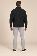 Men’s Full-Zip Fleece Jacket with Stand Collar and Zip Pockets