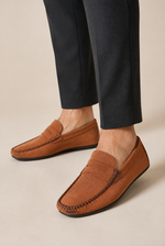 Men's Driving Loafers with Moccasin Stitching
