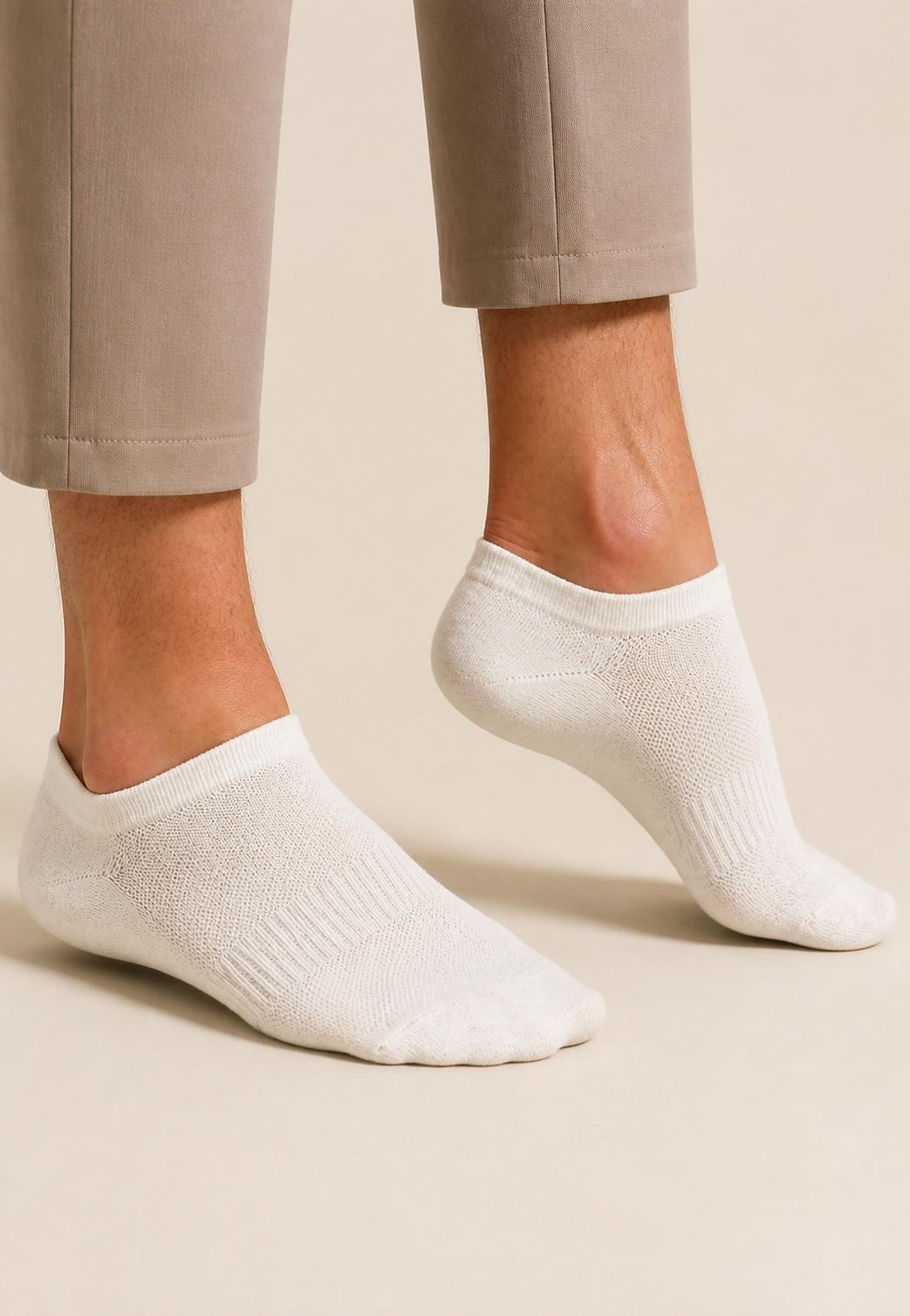 Men's Trainer Socks with Mesh Knit - 6 Pairs