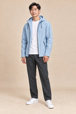 Men’s Hooded Softshell Jacket with Zip Pockets