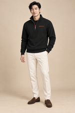 Men’s Half-Zip Sweatshirt with Stand Collar
