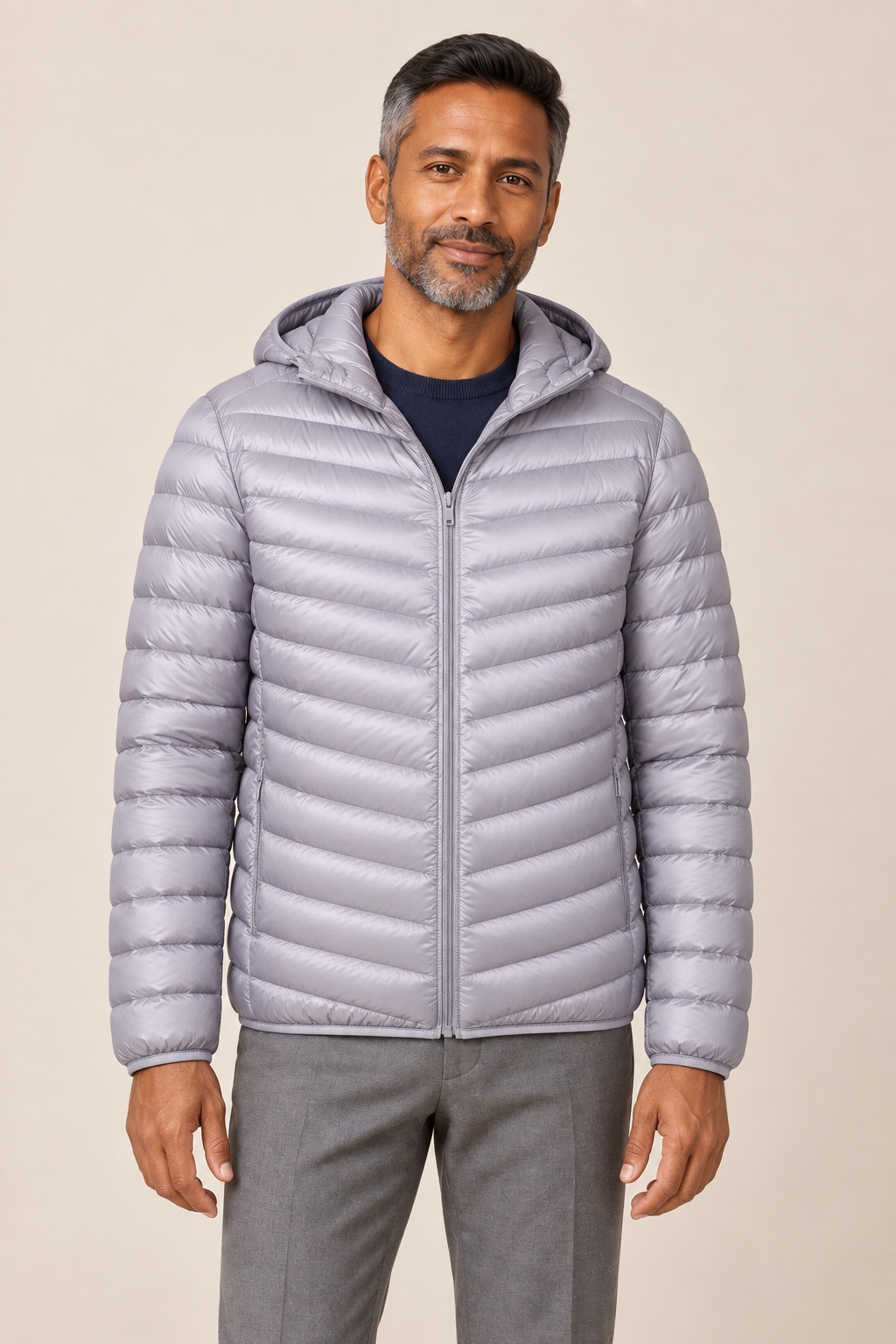 Men’s Lightweight Hooded Down Puffer Jacket