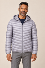 Men’s Lightweight Hooded Down Puffer Jacket