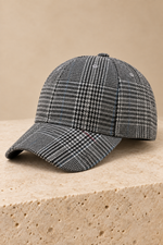 Men’s Heritage Check Baseball Cap with Curved Brim