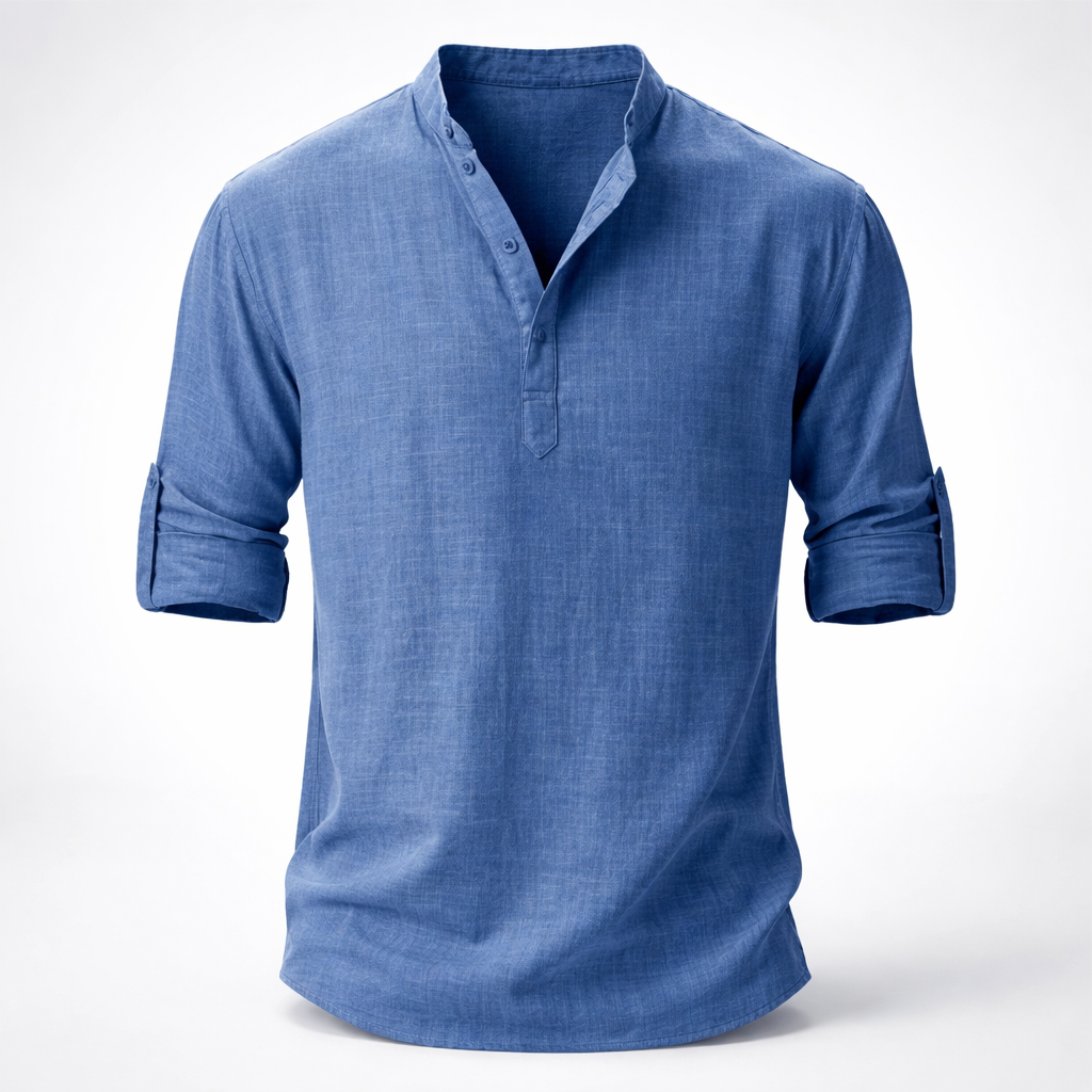 Lightweight Henley T-shirt for summer and leisure – Men’s T-shirt
