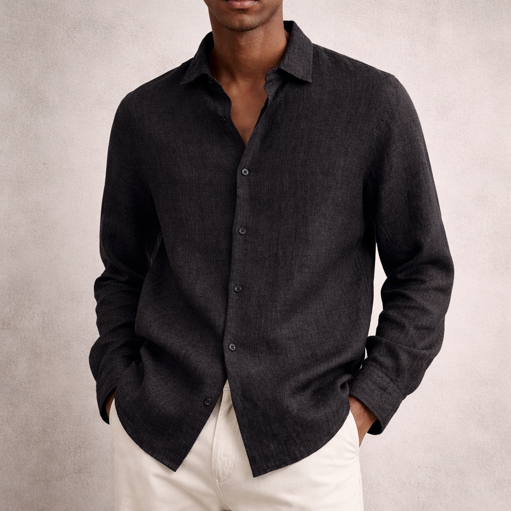 Lightweight long-sleeved shirt for summer and leisure – Breathable shirt for men