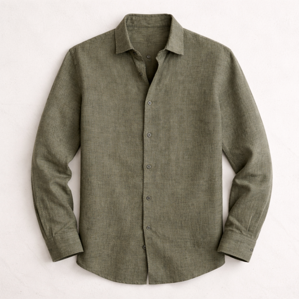 Lightweight long-sleeved shirt for summer and leisure – Breathable shirt for men