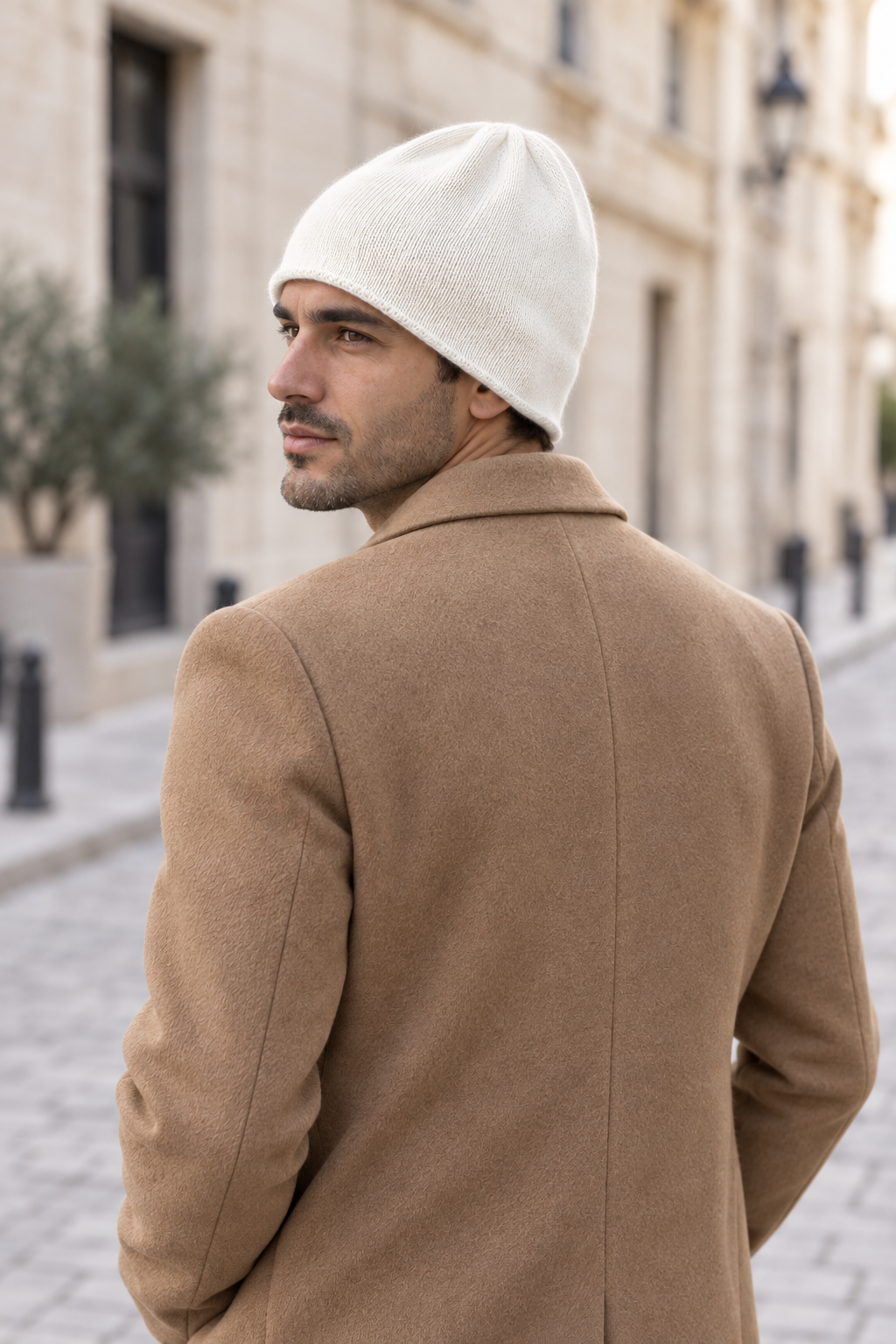 Men’s 100% Cashmere Knitted Beanie Hat