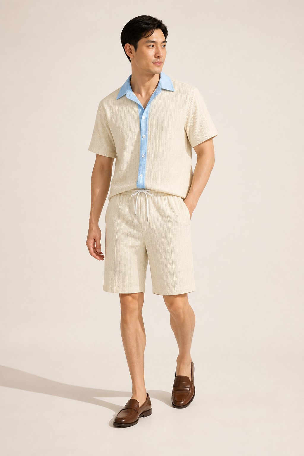 Faveron – Short-Sleeve Shirt and Shorts Set