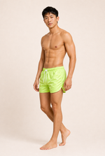 Men's Swim Shorts with Drawstring Waist and Side Pockets