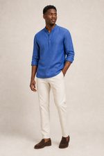 Men's Long Sleeve Henley Shirt