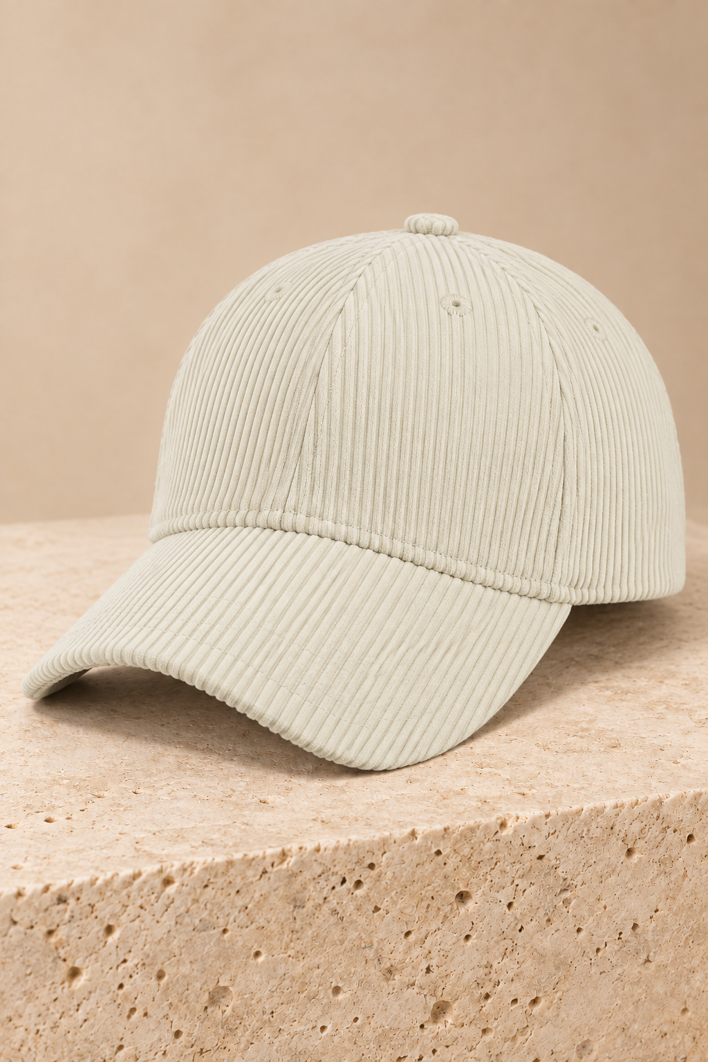 Men’s Cotton Corduroy Baseball Cap with Curved Brim