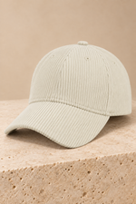Men’s Cotton Corduroy Baseball Cap with Curved Brim