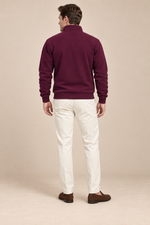 Men’s Half-Zip Sweatshirt with Stand Collar