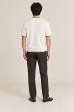 Men’s 100% Pure Wool Short-Sleeve Crew-Neck Jumper