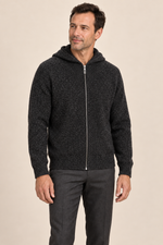 Men’s 100% Cashmere Full-Zip Knitted Hoodie