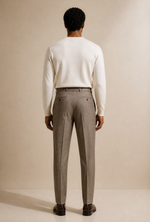 Men's Pleated Trousers with Side Adjusters