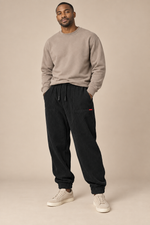 Men’s Warm Corduroy Joggers with Drawstring Waist
