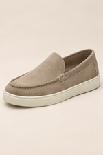 Men's Chunky Loafers with Suede-Look Upper