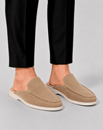 Men's Backless Loafers with Slip On Design