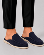 Men's Backless Loafers with Slip On Design