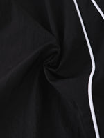 Men’s Wide-Leg Casual Trousers with Contrast Side Piping