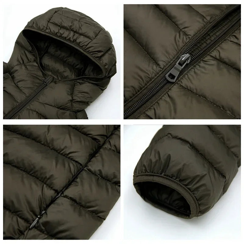 Men’s Lightweight Hooded Down Puffer Jacket