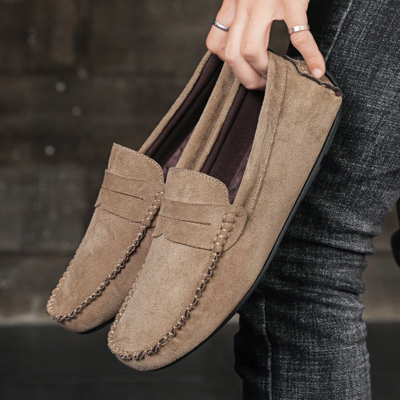 Men's Driving Loafers with Moccasin Stitching