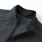 Men’s Full-Zip Fleece Jacket with Stand Collar and Zip Pockets
