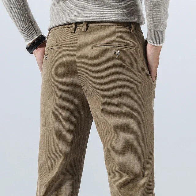 Men's Straight Leg Corduroy Trousers