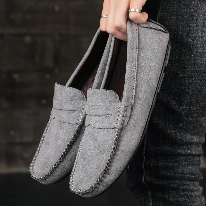 Men's Driving Loafers with Moccasin Stitching